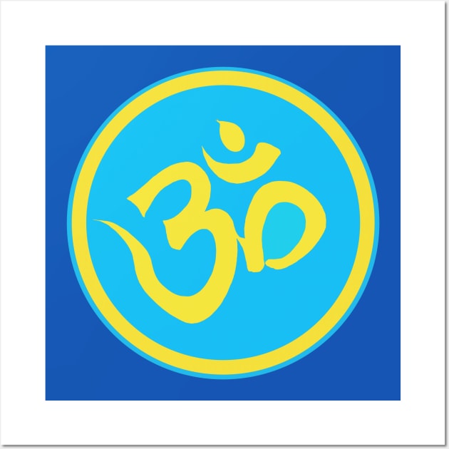 Om Spiritual Awareness Meditation Yoga Wall Art by PlanetMonkey